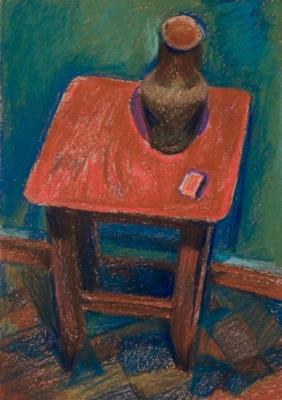 Red stool (Matches Box). Bulgakov Grigory
