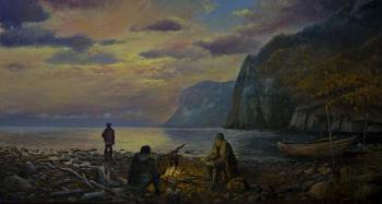 Fishermen on Lake Baikal. Alekseev Yuri