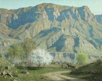 Spring in the settlement Bylym (Gentle Greens). Raybats Nikolay