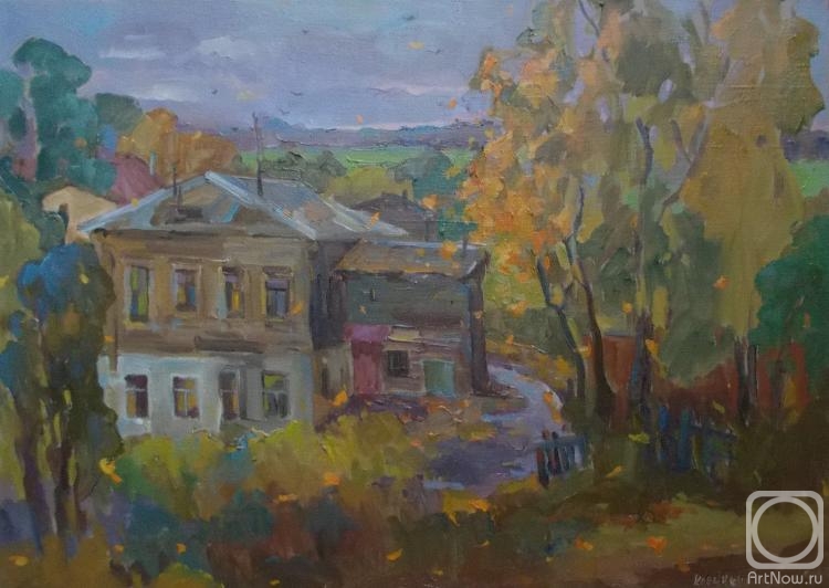 Kleymenova Elena. October in the yard.Pereslavl-Zalessky