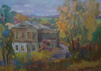 October in the yard.Pereslavl-Zalessky