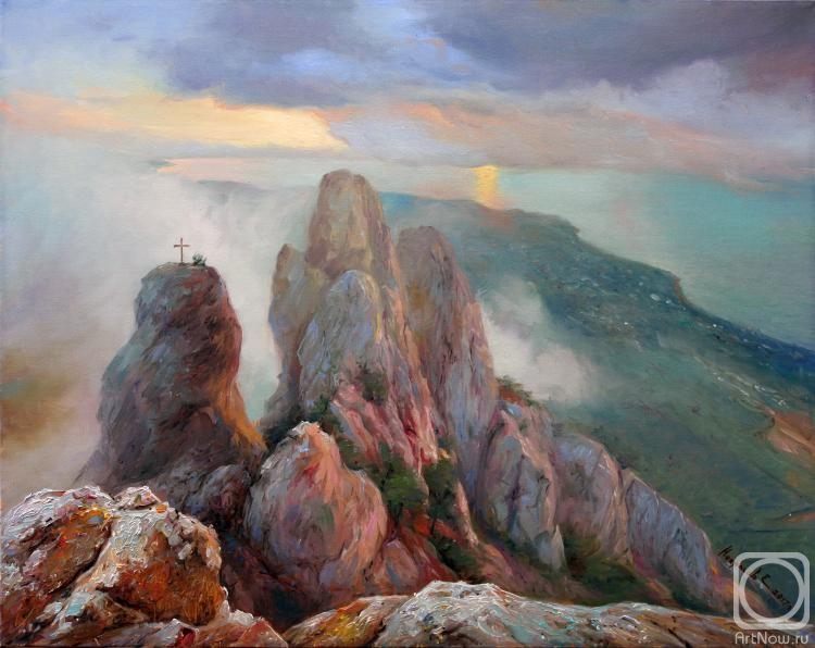 Nekrasov Evgeny. View from AI-Petri mountain, Crimea