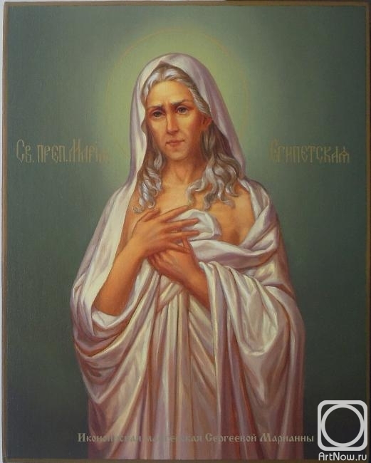 Sergeeva Marianna. Icon of St. Mary of Egypt