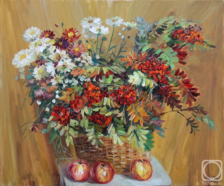 Gaifullina Elena. Still life with Rowan