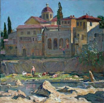 Over the Rioni River. Cloudless day. Bulgakov Grigory