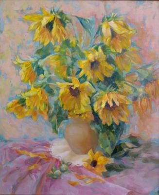 Still life with sunflowers. Luchkina Olga