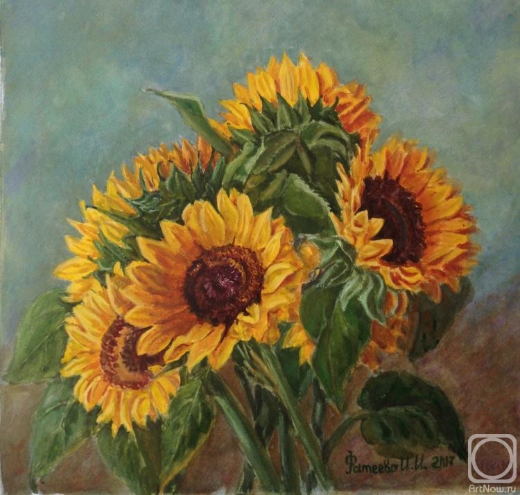 Fateeva Irina. Sunflowers