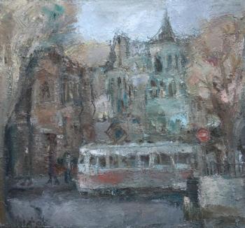Landscape with tram
