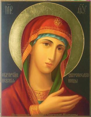 Image of the Most Holy Theotokos Nevskaya Skoroposluzhnitsa. Sergeeva Marianna