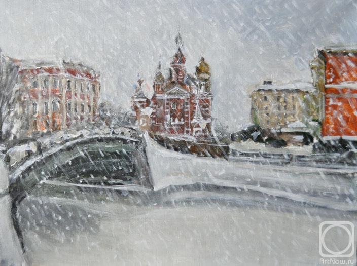 Zhukoff Fedor. Snowfall over the city