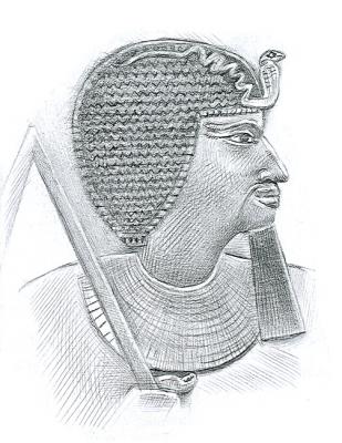 Curled Wig on Young Pharaon (Lash). Yudaev-Racei Yuri