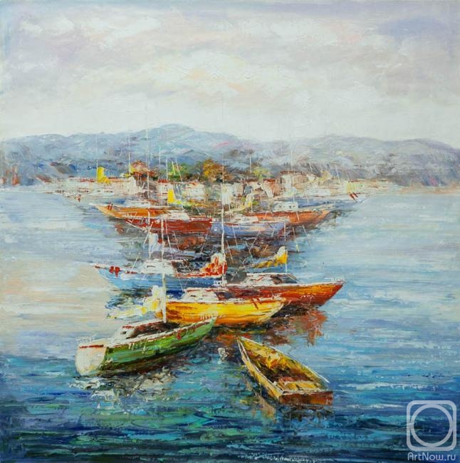 Vevers Christina. The Mediterranean. Sailboats and boats
