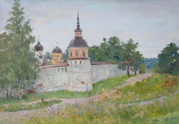 Painting Monastery Tower. Alexandrovsky Alexander