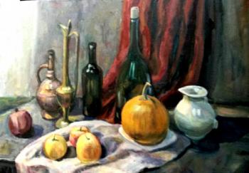 Still life "Eastern" with apples