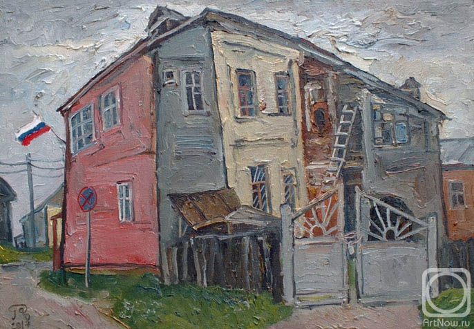 Pomelov Fedor. Mstyra village, administration building