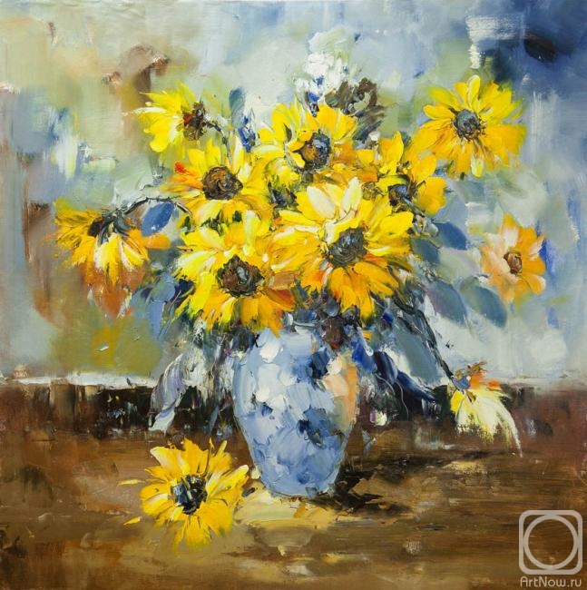 Vevers Christina. Sunflowers in vase
