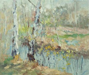 Autumn birch N2 (Painting As A Wedding Present). Sharabarin Andrey