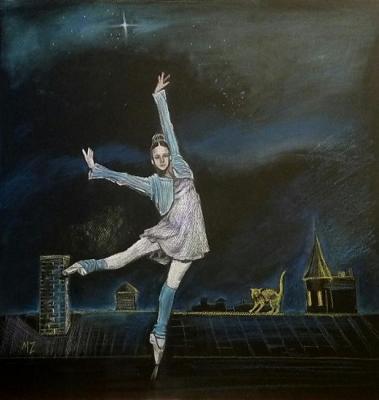 Dancing on the Roof (Graphics Ballerina). Zozoulia Maria