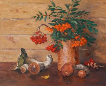 Mushrooms and rowanberry. Alexandrovsky Alexander