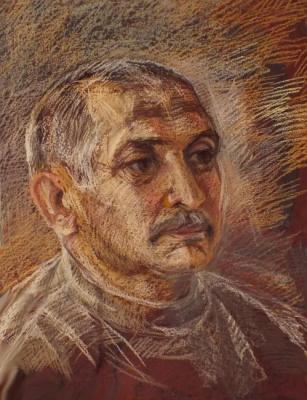 Portrait of a middle-aged man. Odnolko Natalia