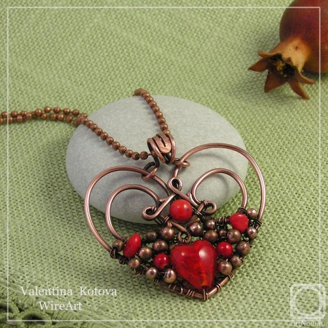 Kotova Valentina. Heart pendant