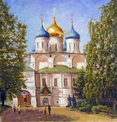 View of the Moscow Novospassky Monastery