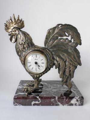 Sculpture-clock "Rooster"