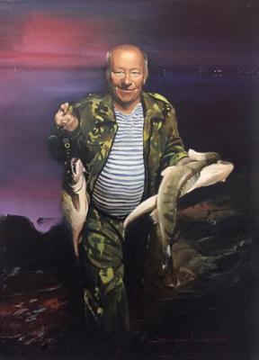 Portrait of a Fisherman (Big Catch). Zelikov Oleg