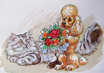 Gallant Chevalier (Seals and Doggies) (Dog And Cat). Dobrovolskaya Gayane