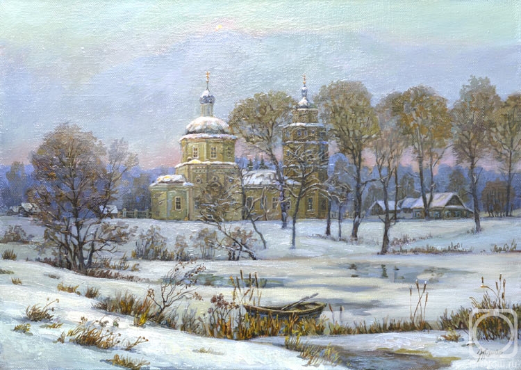 Panov Eduard. Snow-covered village
