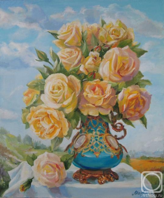 Mahnach Valeriya. Yellow roses
