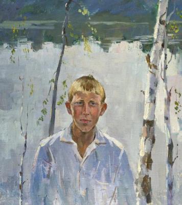 A boy on the lake (A Portrait Of The Boy). Li Moesey