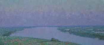 Twilight over the Volga. Panov Igor