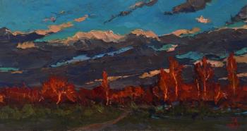 Evening of the outgoing autumn