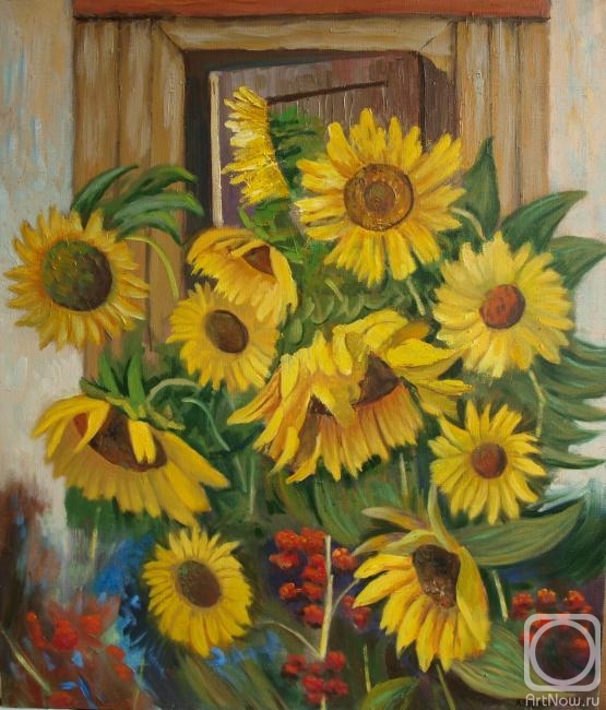 Chernyy Alexandr. Sunflowers at home