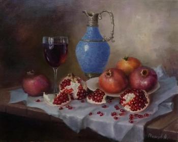 Still life with pomegranates. Panov Aleksandr