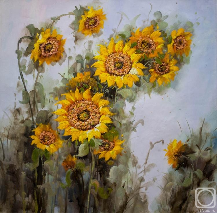 Potapova Maria. Still life with sunflowers N1