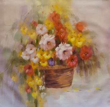 Imitating watercolors. Bright bouquet. Potapova Maria