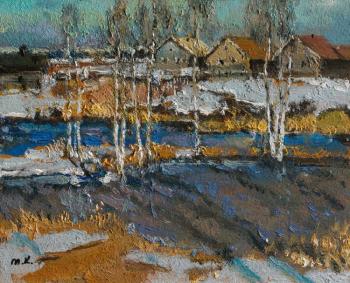 Spring flood, sketch