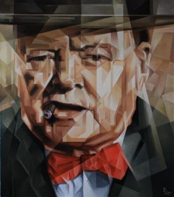 SIR. Cubo-futurism (Churchill). Krotkov Vassily