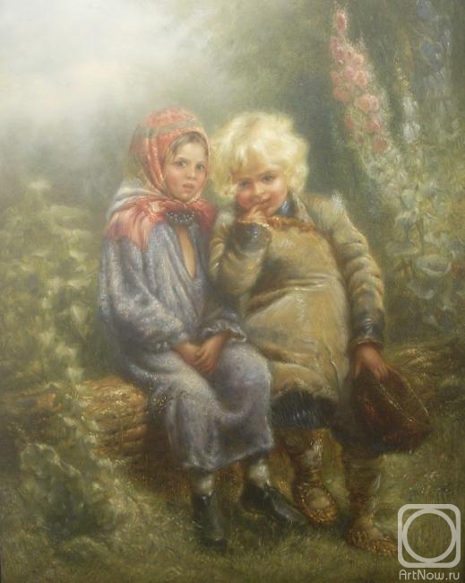 Bebihov Dmitry. Peasant children on vacation