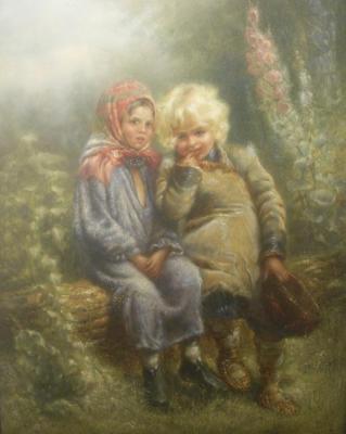 Peasant children on vacation. Bebihov Dmitry