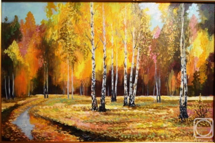 Usianov Vladimir. Golden autumn. Birch