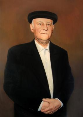 Portrait of a man in a cap. Pilyaev Alexander