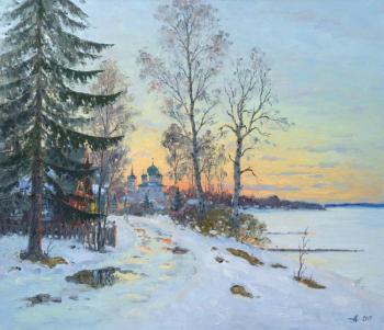 Spring in Old Ladoga. Evening