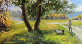 Sunny Day or Landscape with Mihalych (). Sharapov Michail