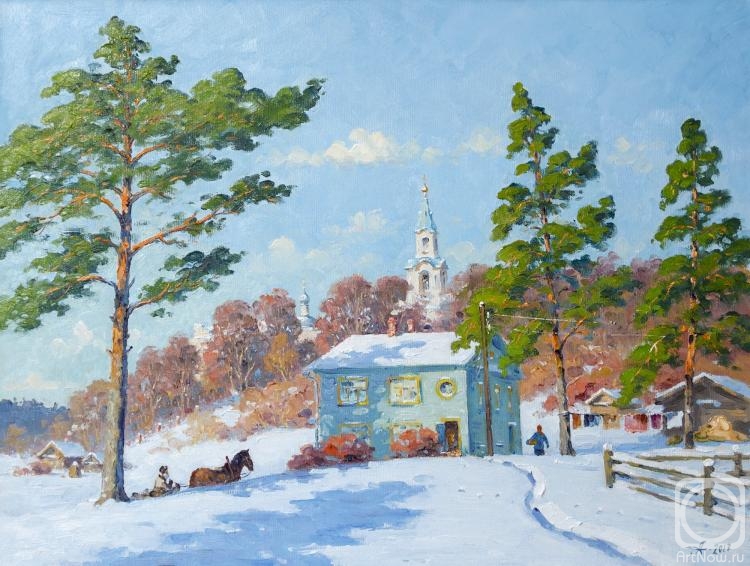 Alexandrovsky Alexander. February on Island Konevets. Winter Day