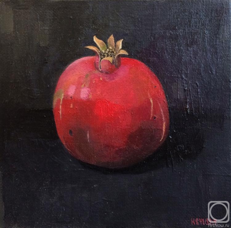 ������� ������ �� ������. ��������� ������. pomegranate on black