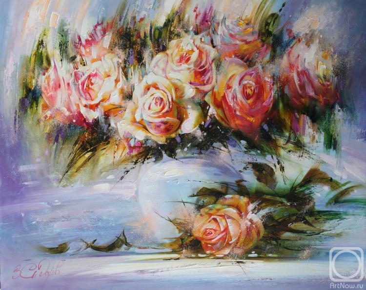 Sidoriv Zinovij. Still life with roses