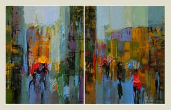 Summer rain (diptych). Kharabadze Zaza